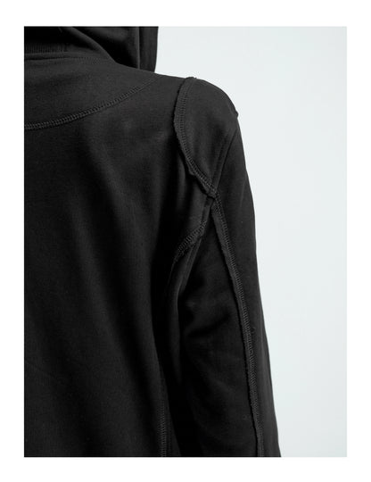 ZIPPERED SLIM-FIT HOODIE