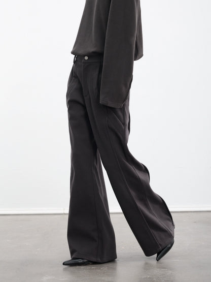 TWO-TONE WIDE-LEG PANTS