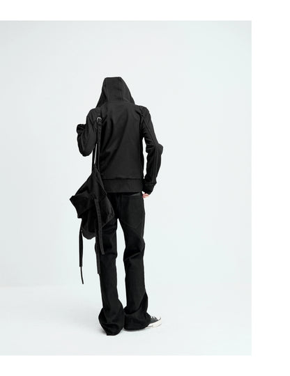ZIPPERED SLIM-FIT HOODIE