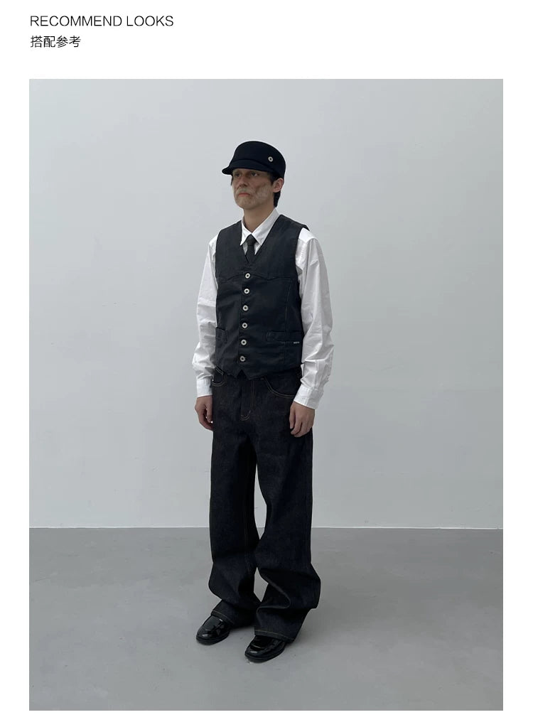 VINTAGE WIDE-LEG COMMUTER PANTS