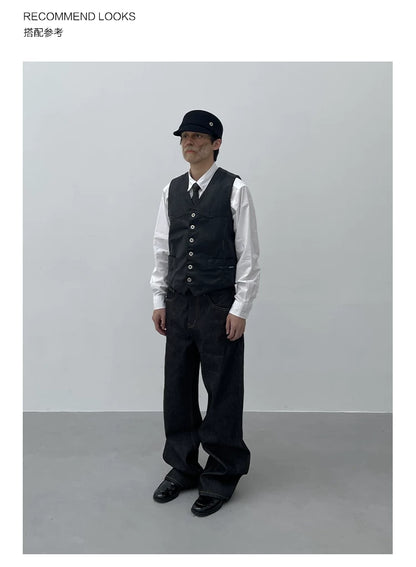 VINTAGE WIDE-LEG COMMUTER PANTS