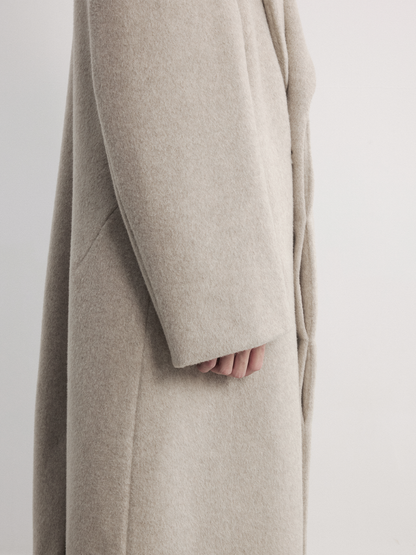 GREEN WOOL COLLAR COAT
