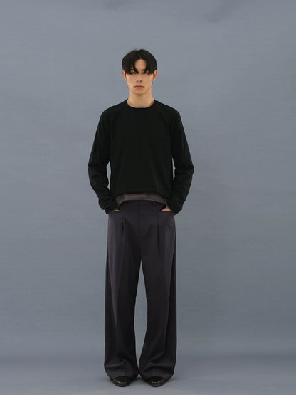 ROLLED  LONG SLEEVE T-SHIRT