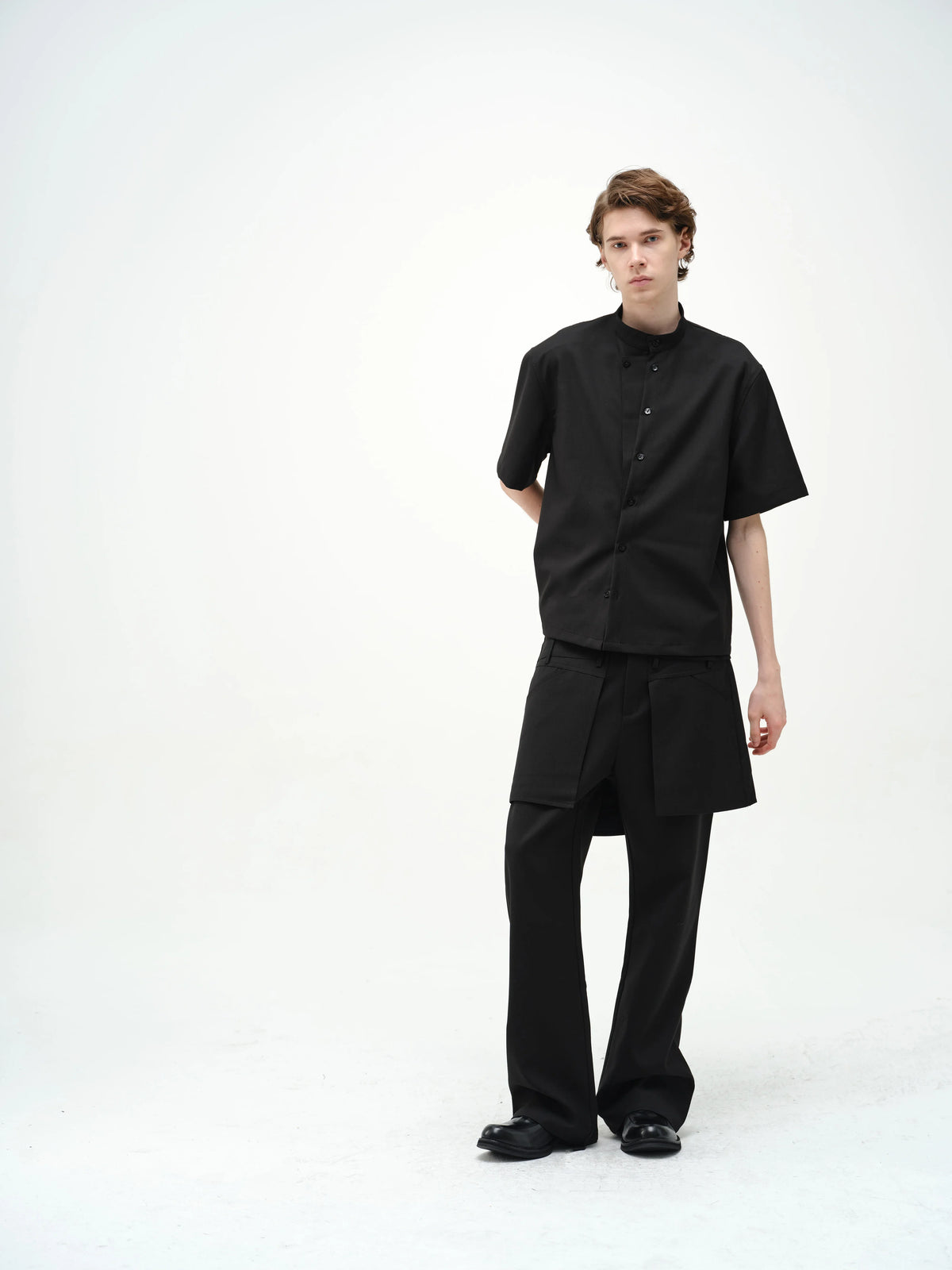ASYMMETRICAL SKIRT-PANTS WITH FLARE