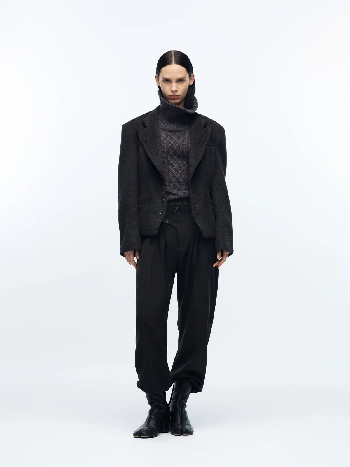 CHIC WOOL CROPPED JACKET