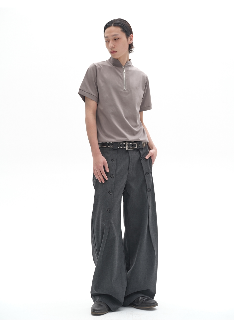 ICE SILK STAND-UP COLLAR POLO