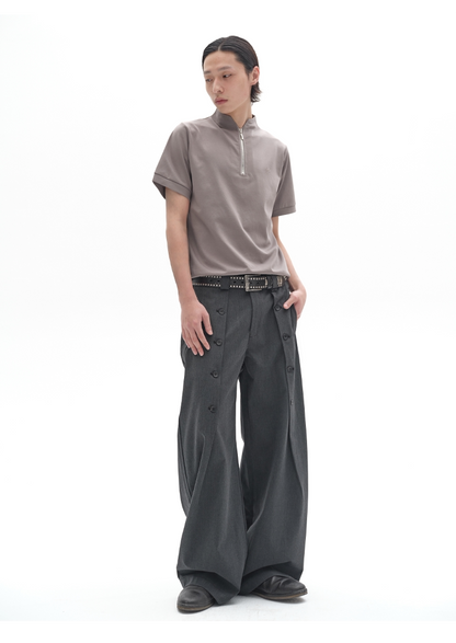 ICE SILK STAND-UP COLLAR POLO