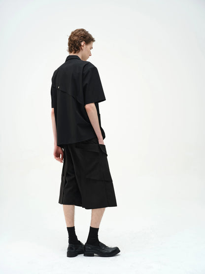 DECONSTRUCTED MULTI-POCKET SHORTS