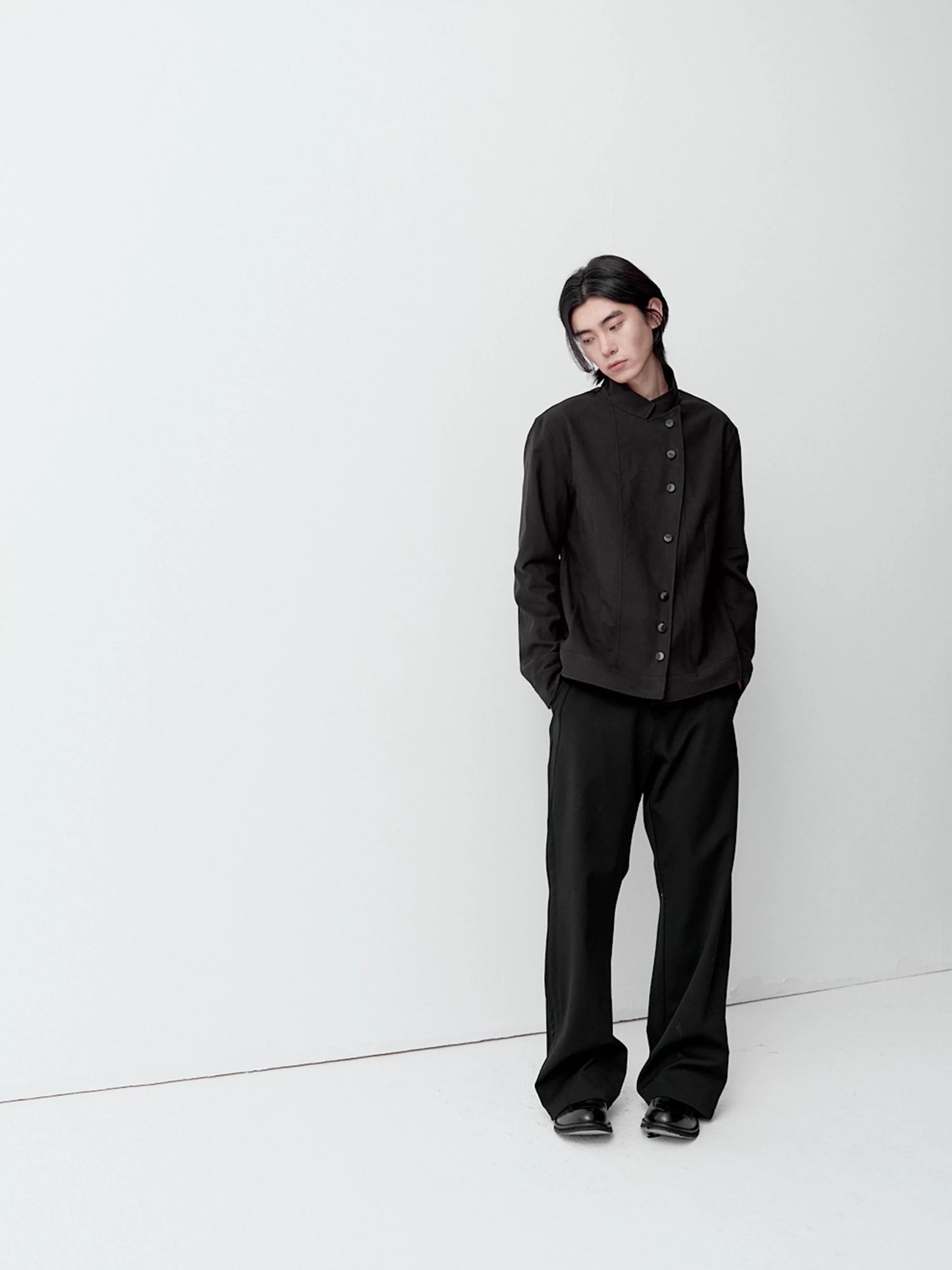 ASYMMETRIC BUTTON JACKET