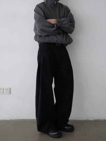 WIDE-LEG WORK PANTS
