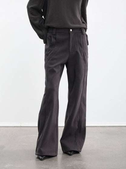 TWO-TONE WIDE-LEG PANTS