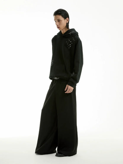 IRREGULAR BOA HOODED SWEATER