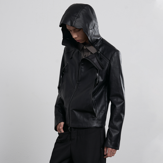 LIGHTWEIGHT WATERPROOF LEATHER JACKET