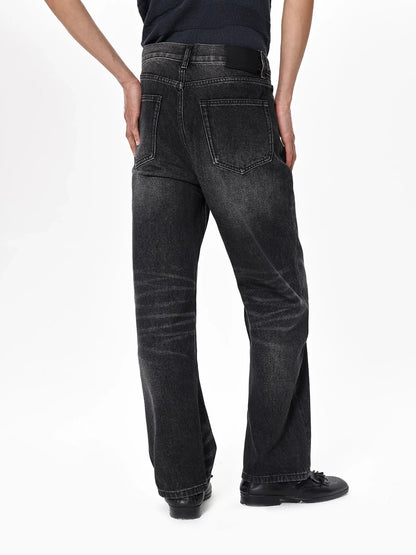 WASH BLACK DENIM PANTS