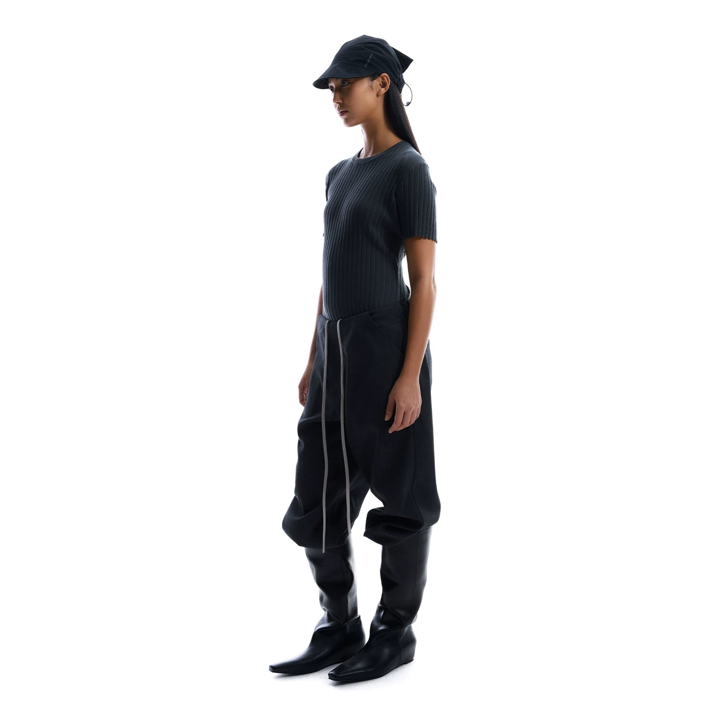 3D SLANT PLACKET CASUAL PANTS