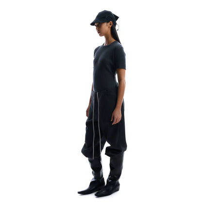 3D SLANT PLACKET CASUAL PANTS
