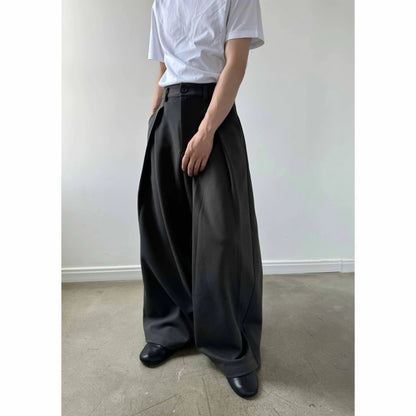 STEREOSCOPIC PLEATED TROUSERS