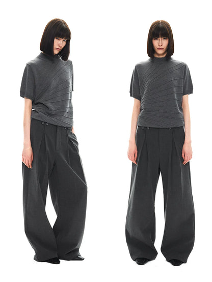 STRAIGHT LEG SUIT PANTS