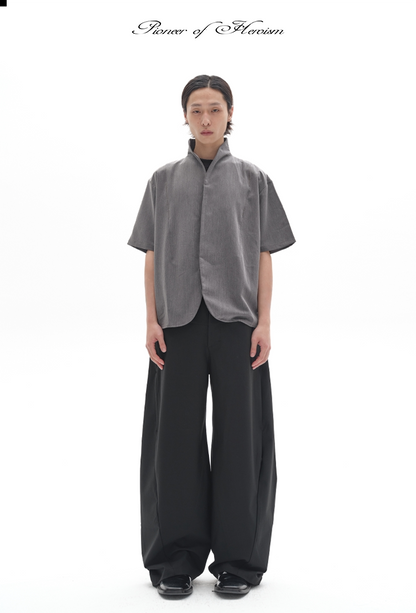 DRAPED SIDE STRIPE PANTS