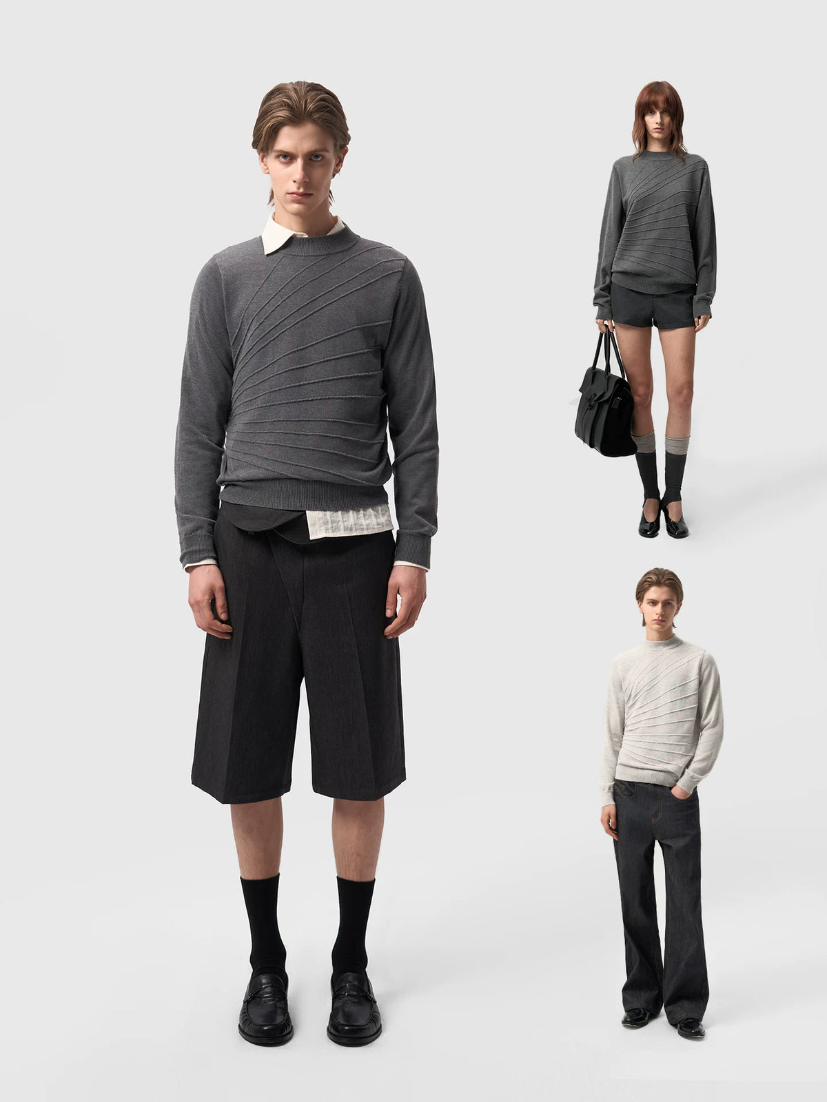 SCULPTED JACQUARD LONG SLEEVE KNIT 10