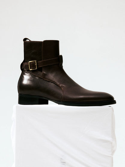 HARNESS STRAP ANKLE BOOTS 8