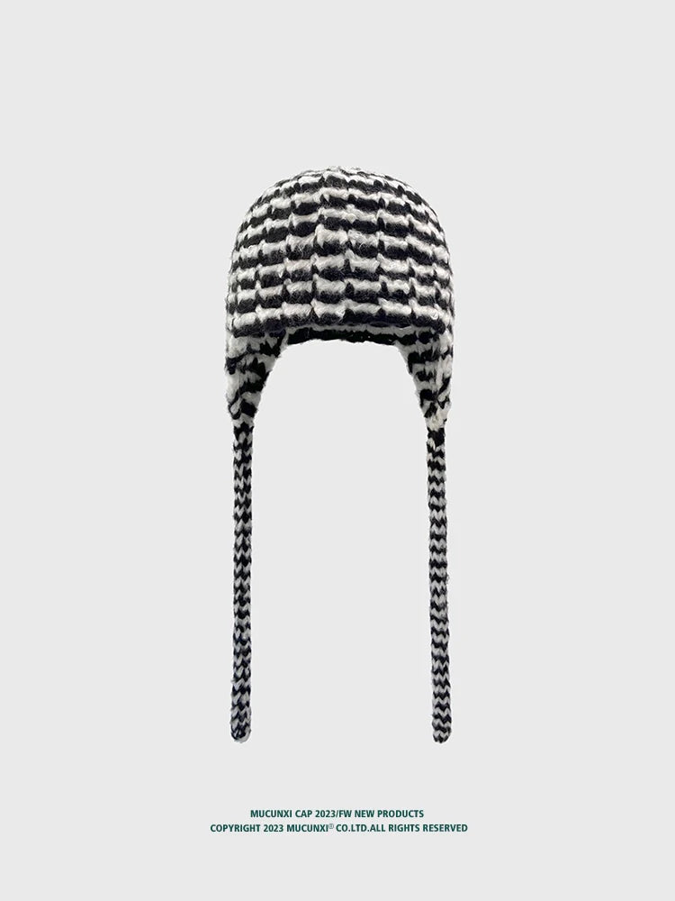 RETRO STRIPED WOOL HAT