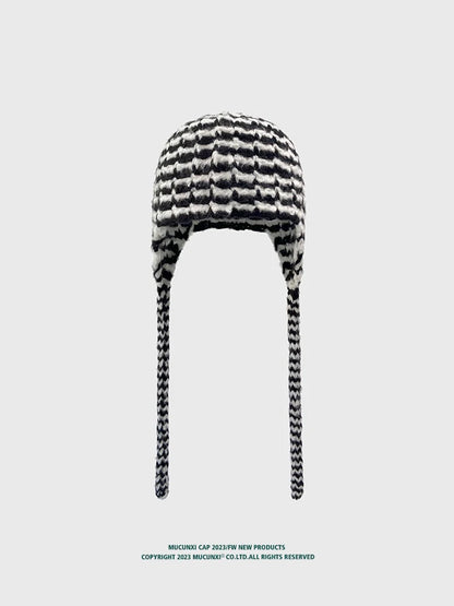 RETRO STRIPED WOOL HAT
