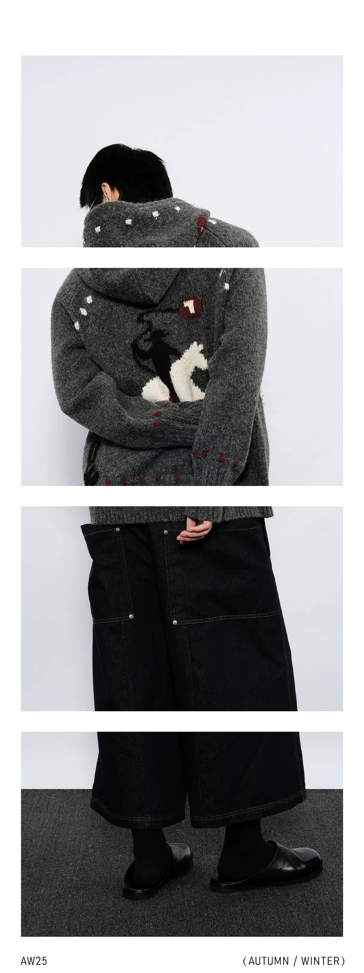 CROPPED JEANS WITH LARGE POCKETS