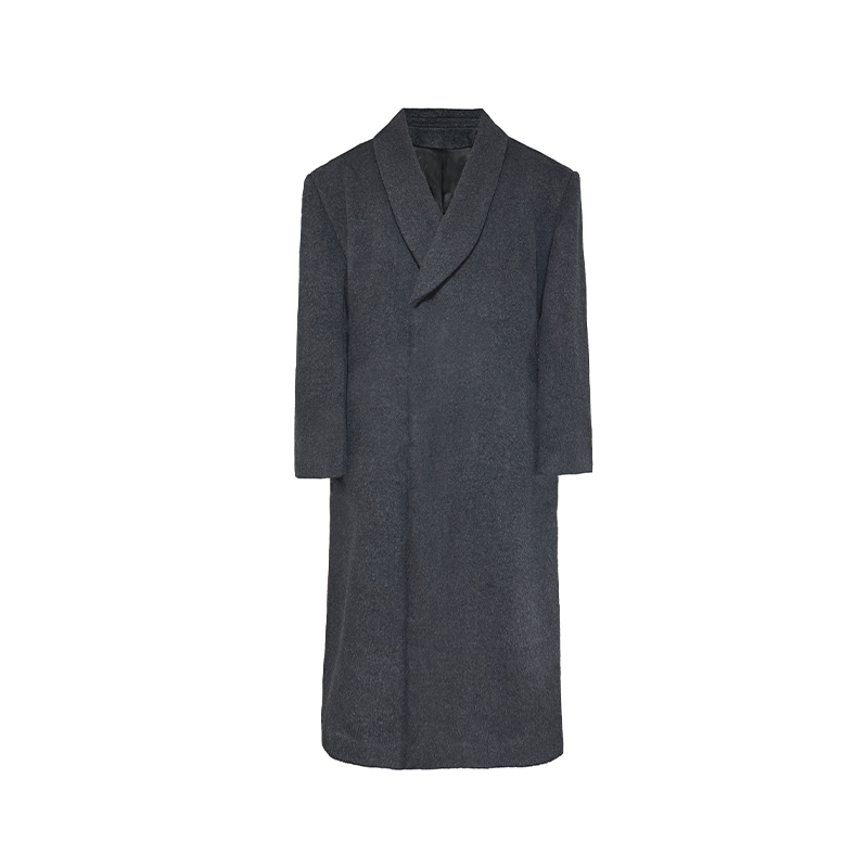 GREEN WOOL COLLAR COAT