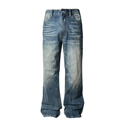 LIGHTNING BURST HEAVY WASH JEANS