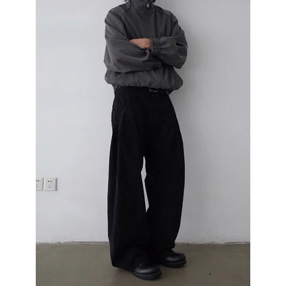 WIDE-LEG WORK PANTS