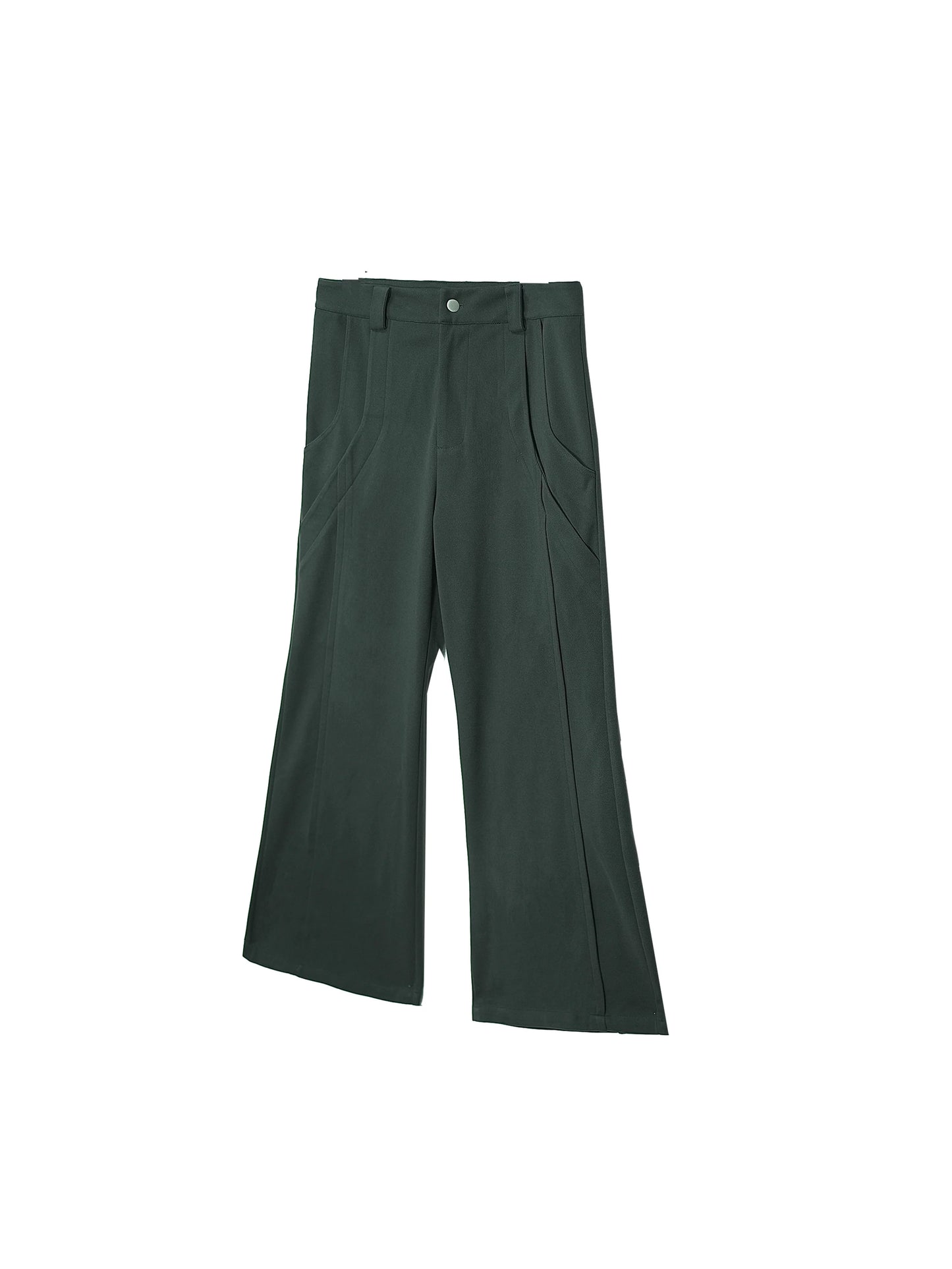TWO-TONE WIDE-LEG PANTS