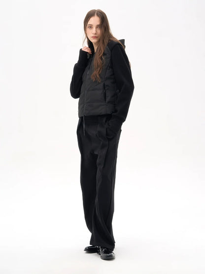 SILVER FOX RIBBED DOWN JACKET