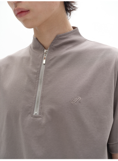 ICE SILK STAND-UP COLLAR POLO