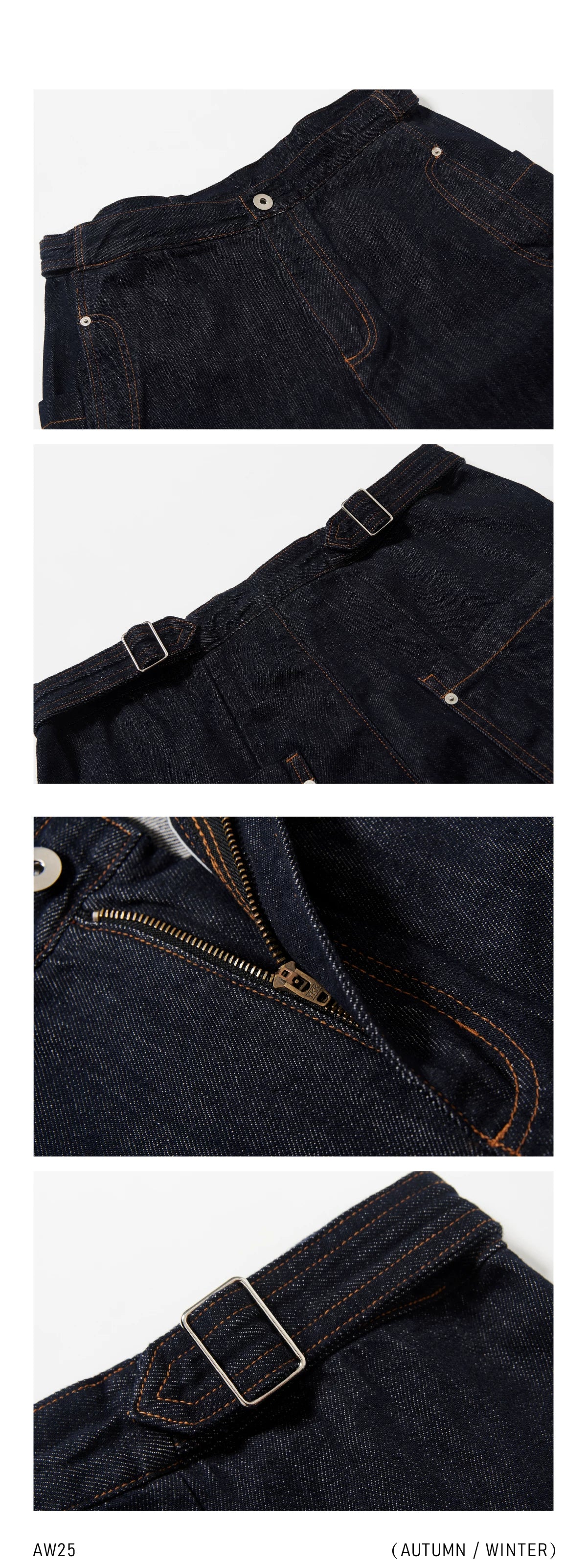 CROPPED JEANS WITH LARGE POCKETS