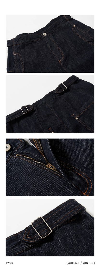 CROPPED JEANS WITH LARGE POCKETS