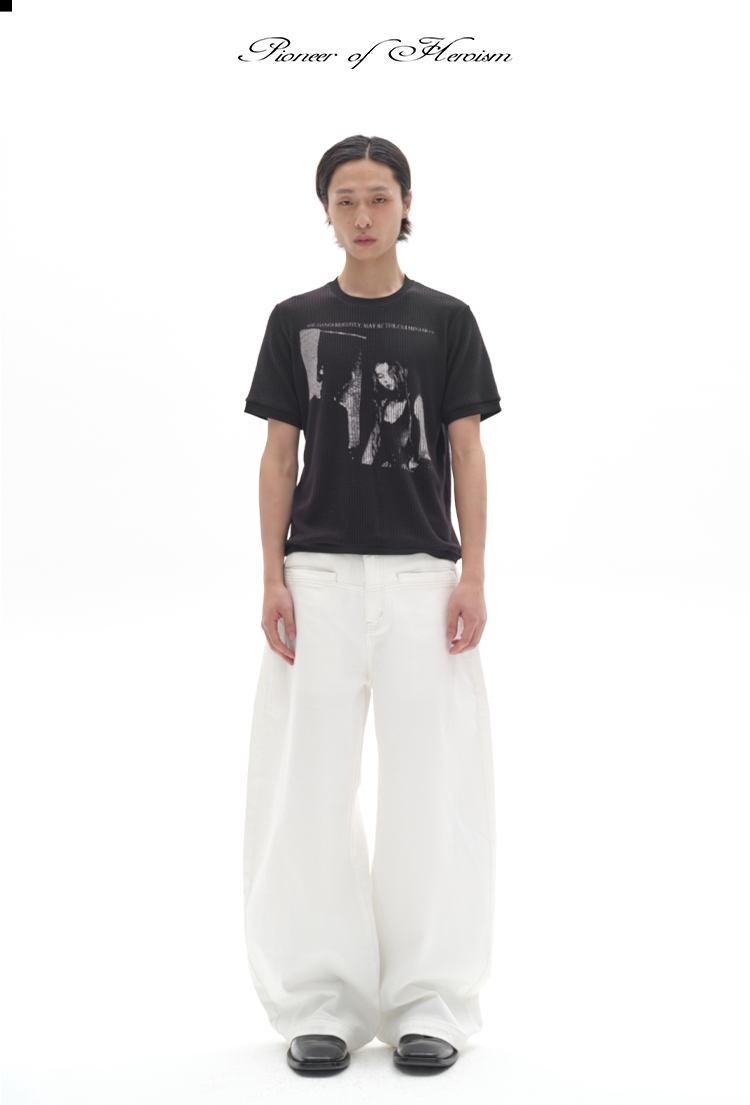 LIGHT ROCK PRINT T-SHIRT