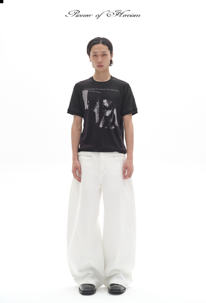 LIGHT ROCK PRINT T-SHIRT