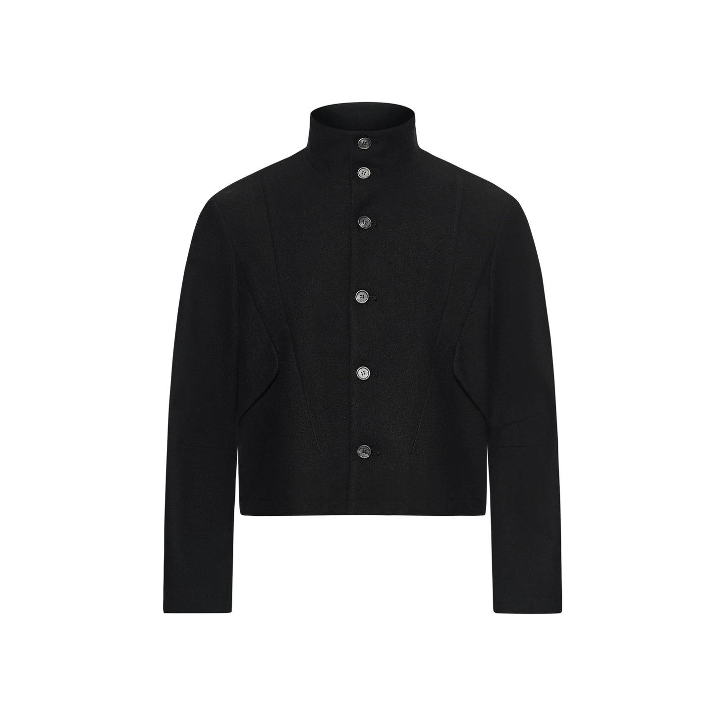 VINTAGE TWEED STAND COLLAR JACKET