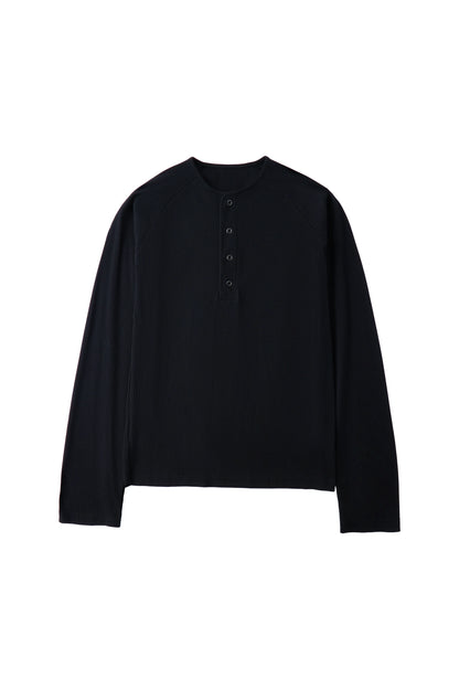 SLIM FIT HENLEY SLEEVE