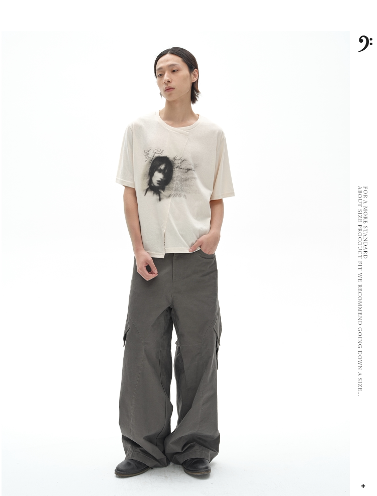 WASHED CARGO WORK PANTS