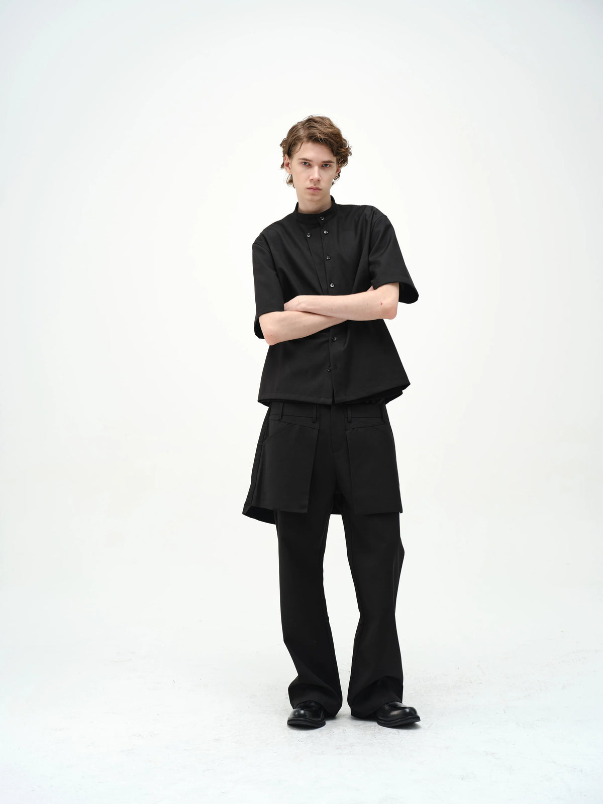 ASYMMETRICAL SKIRT-PANTS WITH FLARE