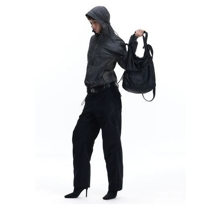 MAGNETIC NYLON COMMUTER TOTE