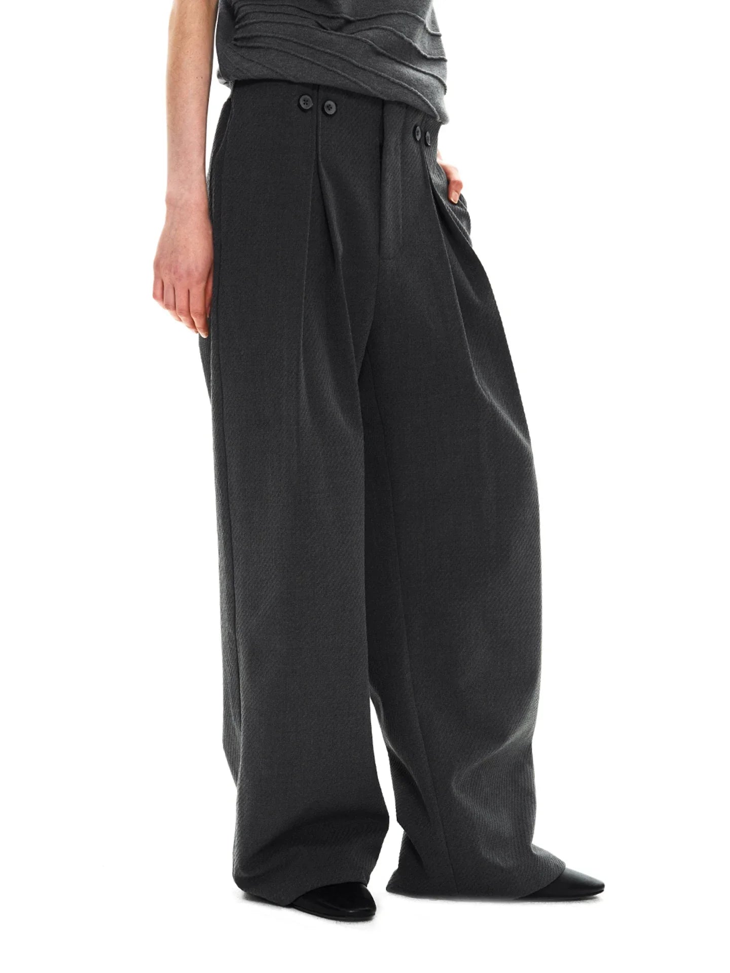 STRAIGHT LEG SUIT PANTS