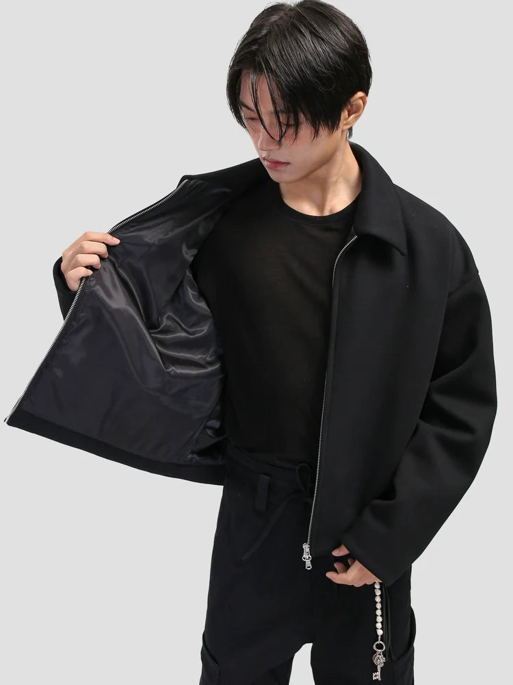 MINIMALIST BOXY SWEATSHIRT JACKET