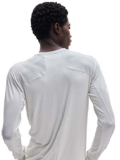 TWO-TONE TENCEL SLIM-FIT TOP