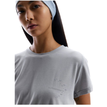 TENCEL WOOL PRINTED CROP TEE
