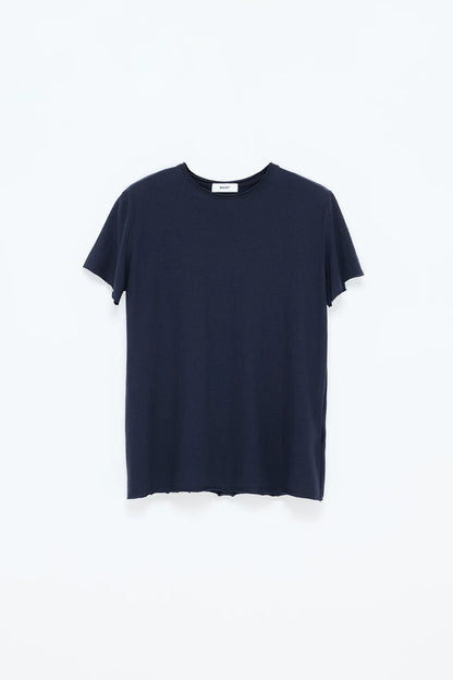 COZY SHEER ROLLED-CUFF TEE