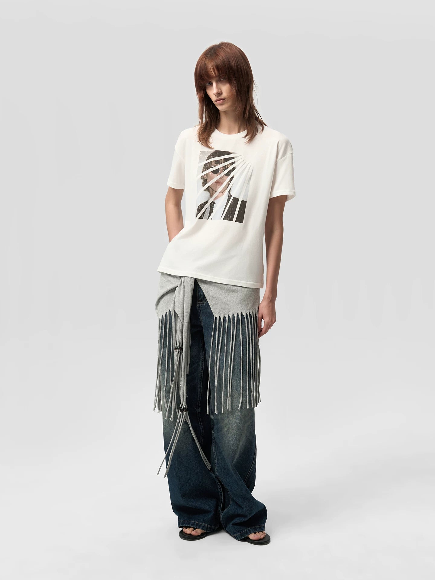 VINTAGE AGED WHITE HEMP T-SHIRT