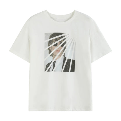 VINTAGE AGED WHITE HEMP T-SHIRT